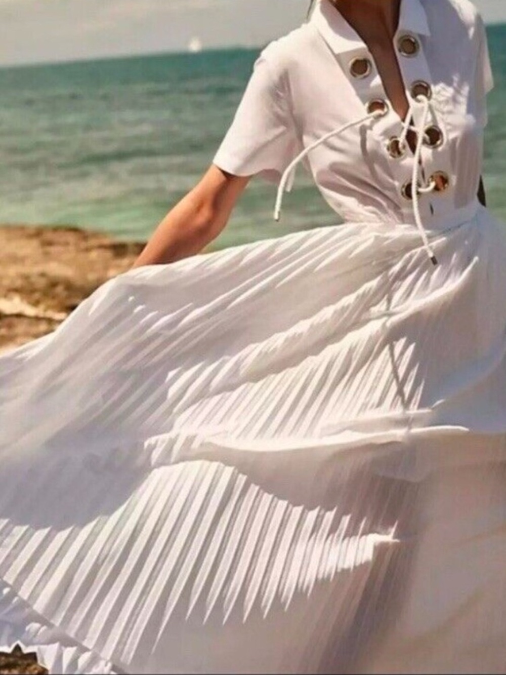 J.crew Collection Maris White Maxi dress